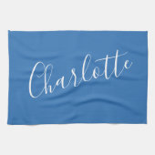 Minimale Persoonlijke naam voor script | Frans Bla Theedoek (Horizontaal)