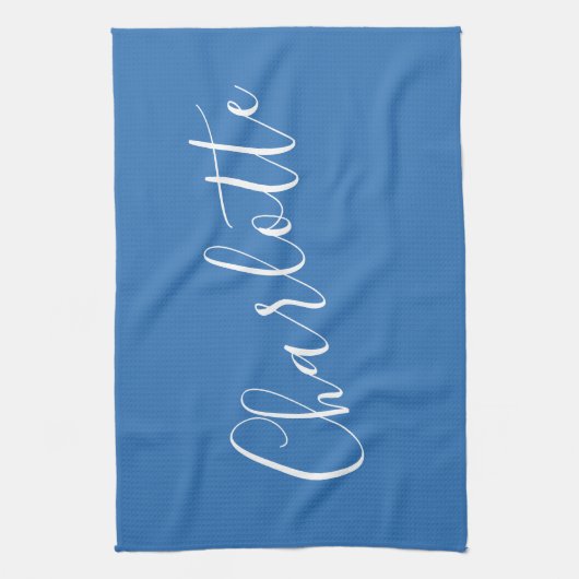 Minimale Persoonlijke naam voor script | Frans Bla Theedoek (Verticaal)