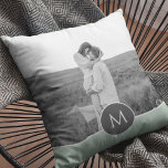 Minimale persoonlijke voornaam en foto bij pasta M Buitenkussen<br><div class="desc">Minimale persoonlijke voornaam en foto bij pasta Mint</div>