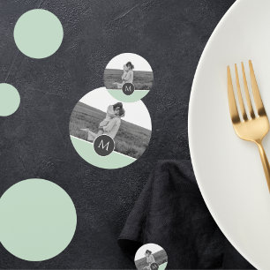 Minimale persoonlijke voornaam en foto bij pasta M Confetti