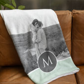 Minimale persoonlijke voornaam en foto bij pasta M Fleece Deken