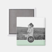 Minimale persoonlijke voornaam en foto bij pasta M Magneet (Voorkant / Achterkant)