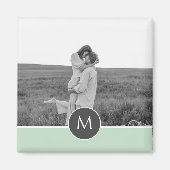 Minimale persoonlijke voornaam en foto bij pasta M Magneet (Voorkant)