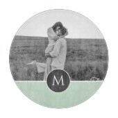 Minimale persoonlijke voornaam en foto bij pasta M Snijplank (Voorkant)