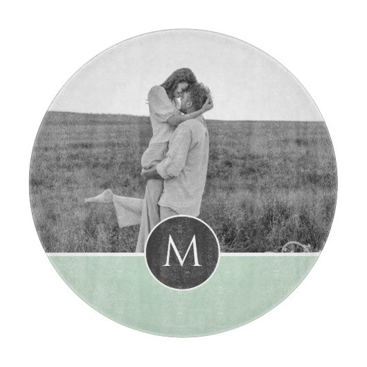 Minimale persoonlijke voornaam en foto bij pasta M Snijplank (Voorkant)