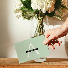 Minimale persoonlijke voornaam pasta Mint