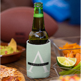 Minimale persoonlijke voornaam pasta Mint Blikjeskoeler