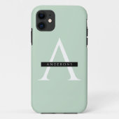 Minimale persoonlijke voornaam pasta Mint Case-Mate iPhone Case (Achterkant)
