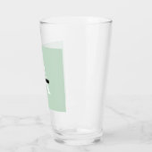 Minimale persoonlijke voornaam pasta Mint Glas (Links)