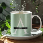 Minimale persoonlijke voornaam pasta Mint Koffiemok<br><div class="desc">Minimale persoonlijke voornaam pasta Mint</div>