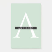 Minimale persoonlijke voornaam pasta Mint Post-it® Notes (Voorkant)