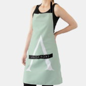 Minimale persoonlijke voornaam pasta Mint Schort (Insitu)