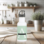 Minimale persoonlijke voornaam pasta Mint Waterfles<br><div class="desc">Minimale persoonlijke voornaam pasta Mint</div>