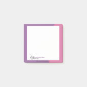 Minimale persoonlijke zakelijke Logo Post-it® Notes (Voorkant)