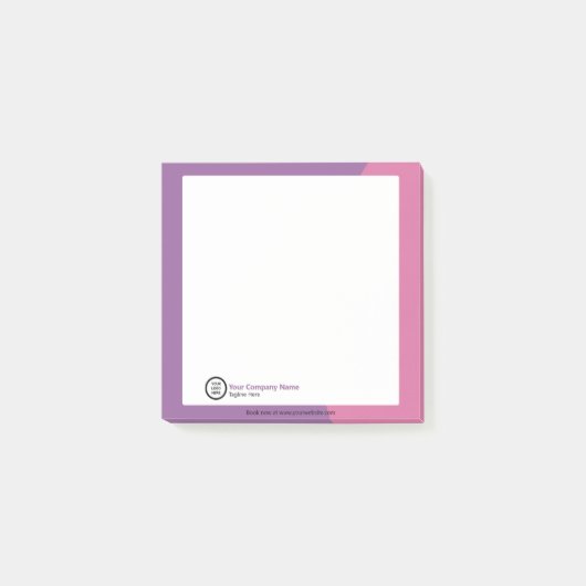 Minimale persoonlijke zakelijke Logo Post-it® Notes (Voorkant)