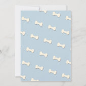 Minimale Pet Dog Paw Birthday Party Kaart (Achterkant)