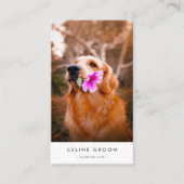 Minimale Pet Groomer Hond Grooming Dierenarts Visitekaartje (Voorkant)