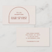 Minimale pieklijst voor Terracotta en Cream Arch H Visitekaartje (Voorkant / Achterkant)