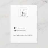 Minimale pijnaftakkingstootje voor weergave B Visitekaartje (Achterkant)