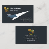 Minimale piloot van de vliegende vliegtuig Cool Je Visitekaartje (Voorkant / Achterkant)