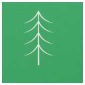 Minimale Pine Tree Green Holiday Fabric Stof (Close Up)