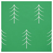 Minimale Pine Tree Green Holiday Fabric Stof (Swatch)