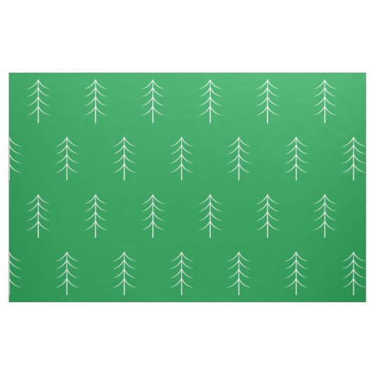 Minimale Pine Tree Green Holiday Fabric Stof (Fat Quarter)