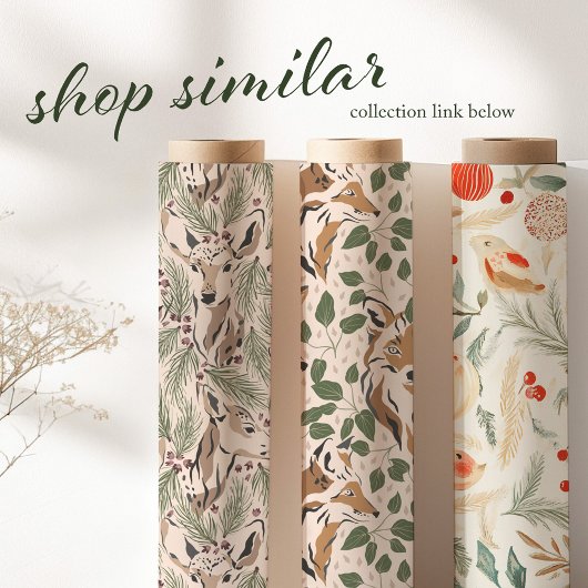 Minimale Pine Tree Kraft Wrapping Paper Cadeaupapier