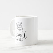 Minimale Pitbull Moeder Koffiemok (Voorkant links)