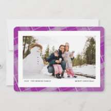 Minimale plaat één foto Paars horizontaal