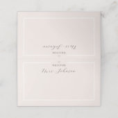 Minimale plaatskaart voor bruidsfeest | De toekoms Plaatskaartje (Buitenkant ongevouwen)