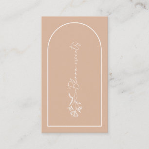 Minimale planner voor flessenblush roze pleister visitekaartje