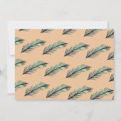 Minimale, plant Custom Wedding RSVP Kaart (Achterkant)