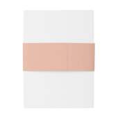 Minimale Plant Leaf Melon Pink Wedding Uitnodigingen Wikkel (Achterkant Voorbeeld)