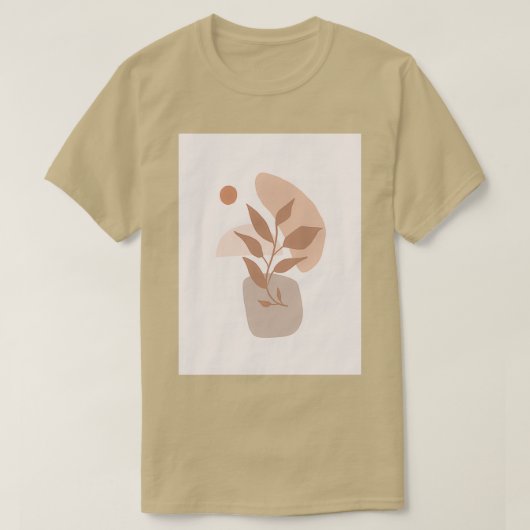 Minimale Planten uit de middeleeuwen T-shirt (Design voorkant)