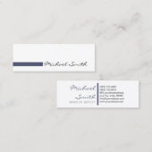 Minimale platte witte moderne onafhankelijkheid mini visitekaartje (Voorkant / Achterkant)