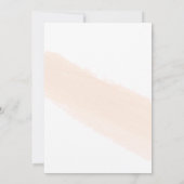 Minimale poetseerklep voor Blush Pink Stripe Coupl Kaart (Achterkant)