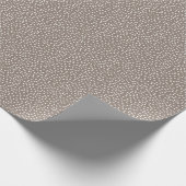 Minimale Polka Dot Wrapping Paper Taupe en Wit Cadeaupapier (Hoek)