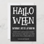 Minimale Polka Dots Halloween Party Kaart (Voorkant)