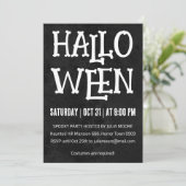 Minimale Polka Dots Halloween Party Kaart (Staand voorkant)