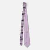 Minimale polka dots patroonpastel Paarse Stropdas (Achterkant)