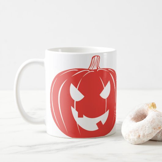 Minimale pompoen Trick or treat Mok (Met donut)