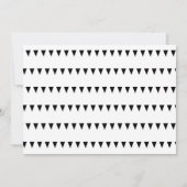 Minimale pompoencarving Geometrische pompoen Kaart (Achterkant)