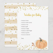 Minimale pompoenfabriek wil Baby gamen Kaart (Voorkant / Achterkant)