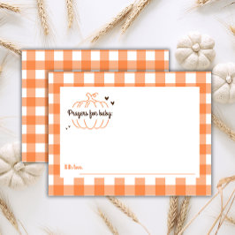 Minimale pompoenneutraal douchegebeden voor Baby Informatiekaartje