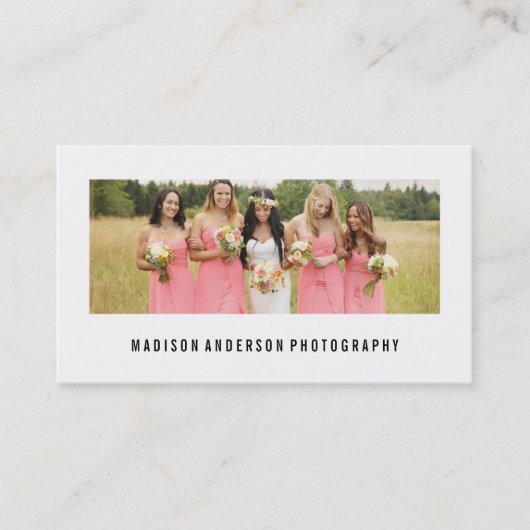 Minimale portret | Visitekaartjes voor fotografie (Voorkant)