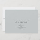 Minimale powder Blue Weddenschap Hartelijk dank (Achterkant)