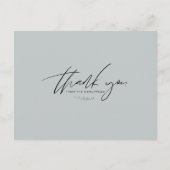 Minimale powder Blue Wedding Hartelijk dank Briefkaart (Voorkant)