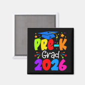 Minimale Pre Grad 2026 Kleuterschool Afstuderen Magneet (Voorkant / Achterkant)
