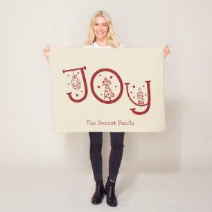 Minimale pret Whimsical Kerstcadeau met vrolijke g Fleece Deken